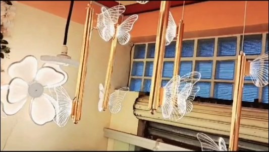 LAMPARA JUEGO 5 PALITOS  MARIPOSA